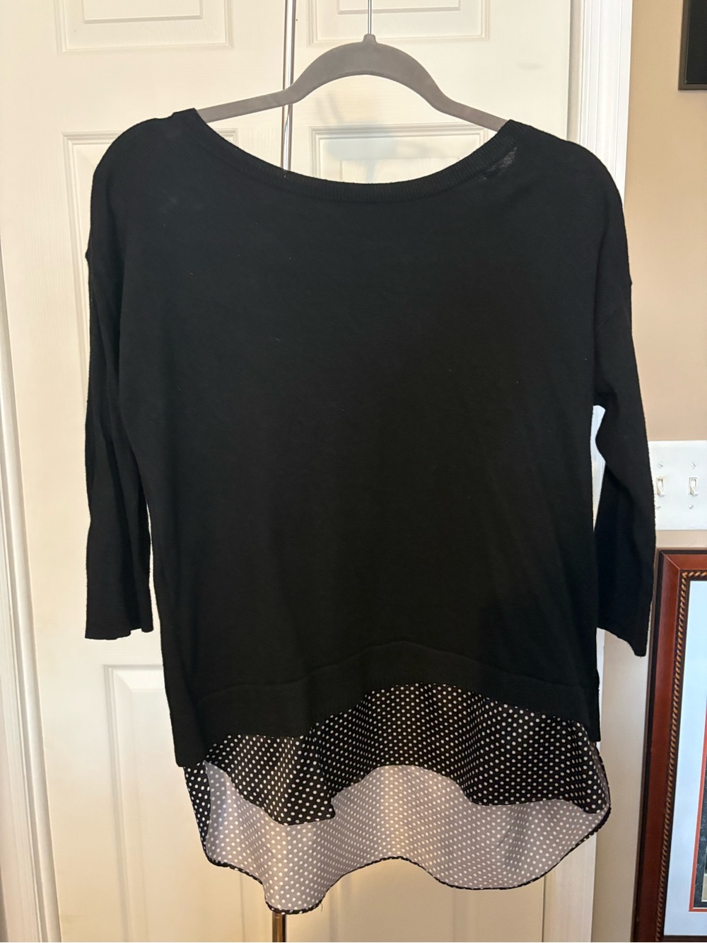 Black Peekaboo Sweater